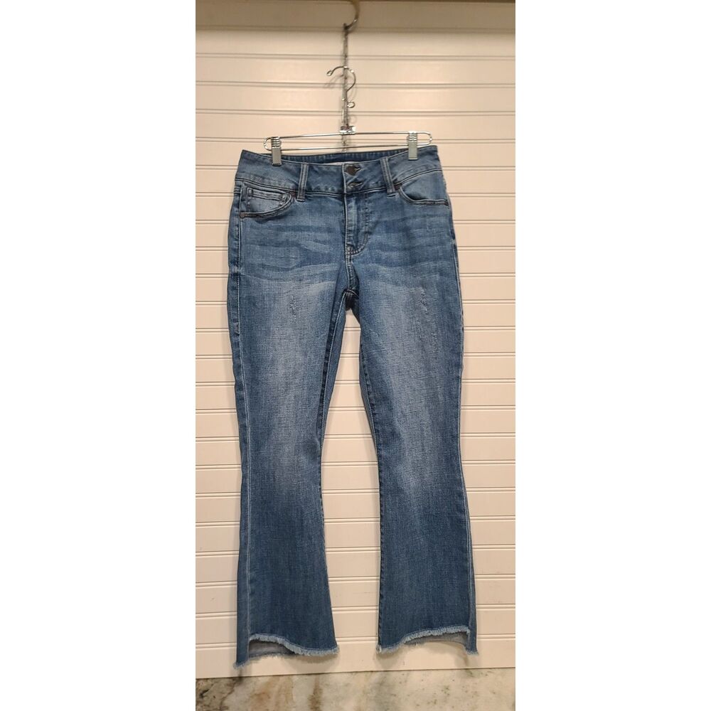 Cabi Womens Jeans Hi-Low Crop Size 4